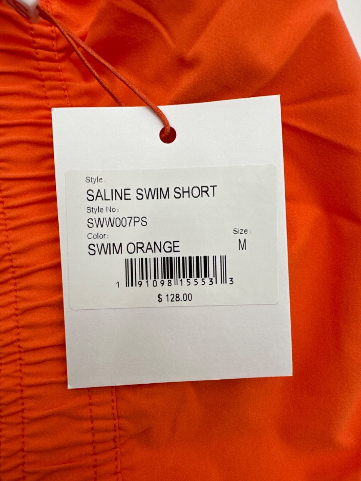 $128 SWIMS Men’s Saline Swim Shorts - Swim Orange - Medium - New with tag