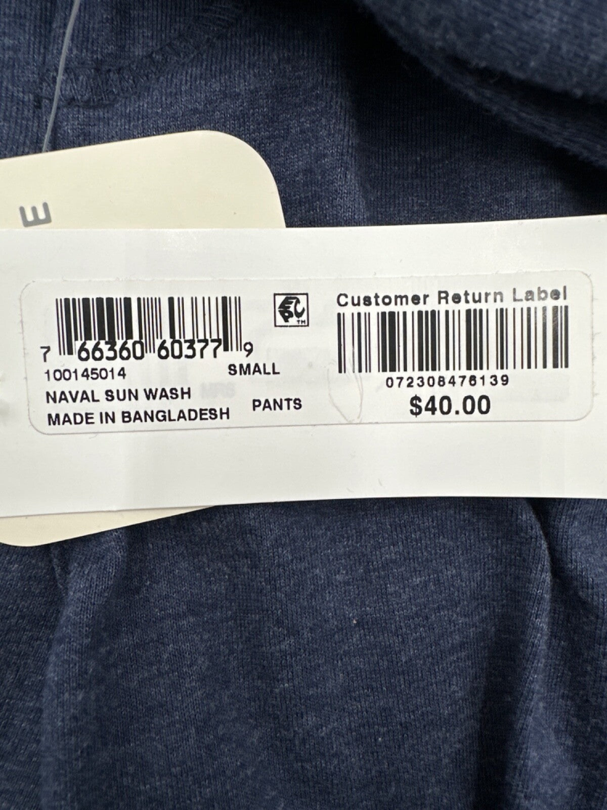 $40 Sun+Stone Men’s Naval Sun Wash Pajama Pants - Blue - Small - New With Tags