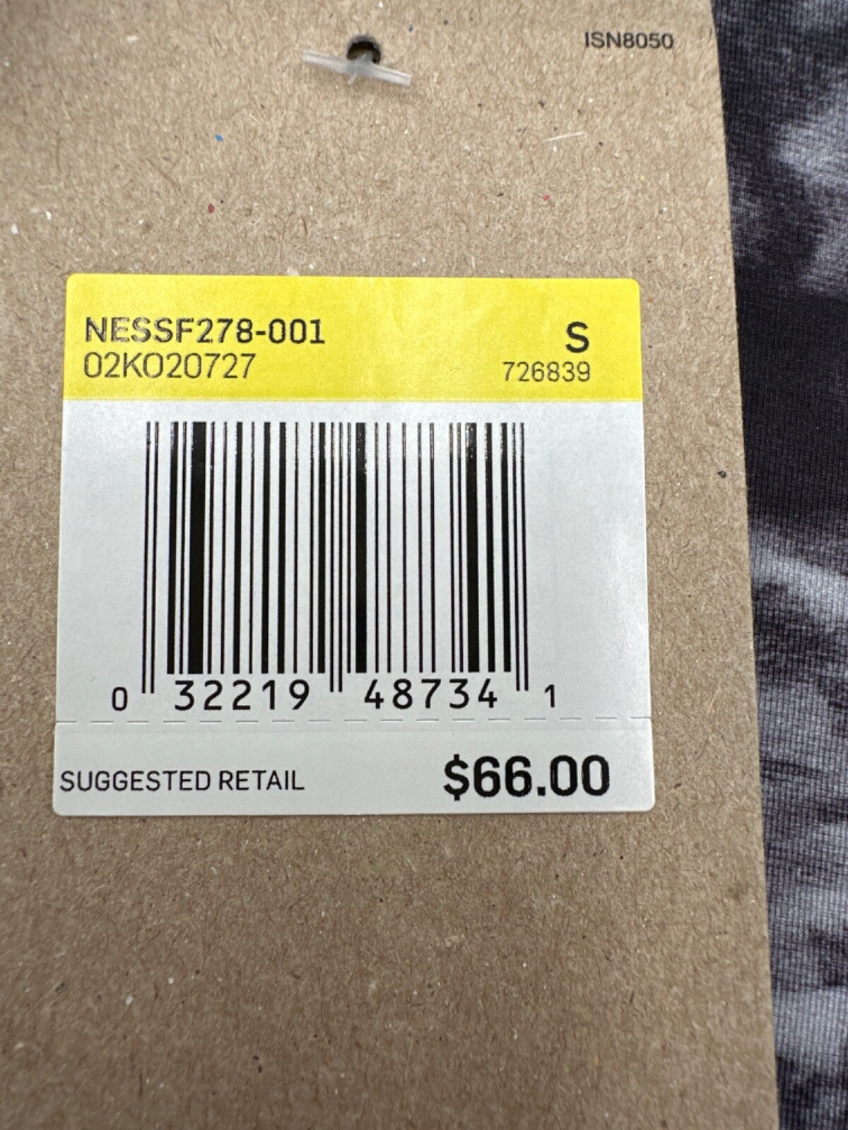 $66 Nike Women's Floral Tie Dye V Neck Tankini Swim Top - Black - Small - New
