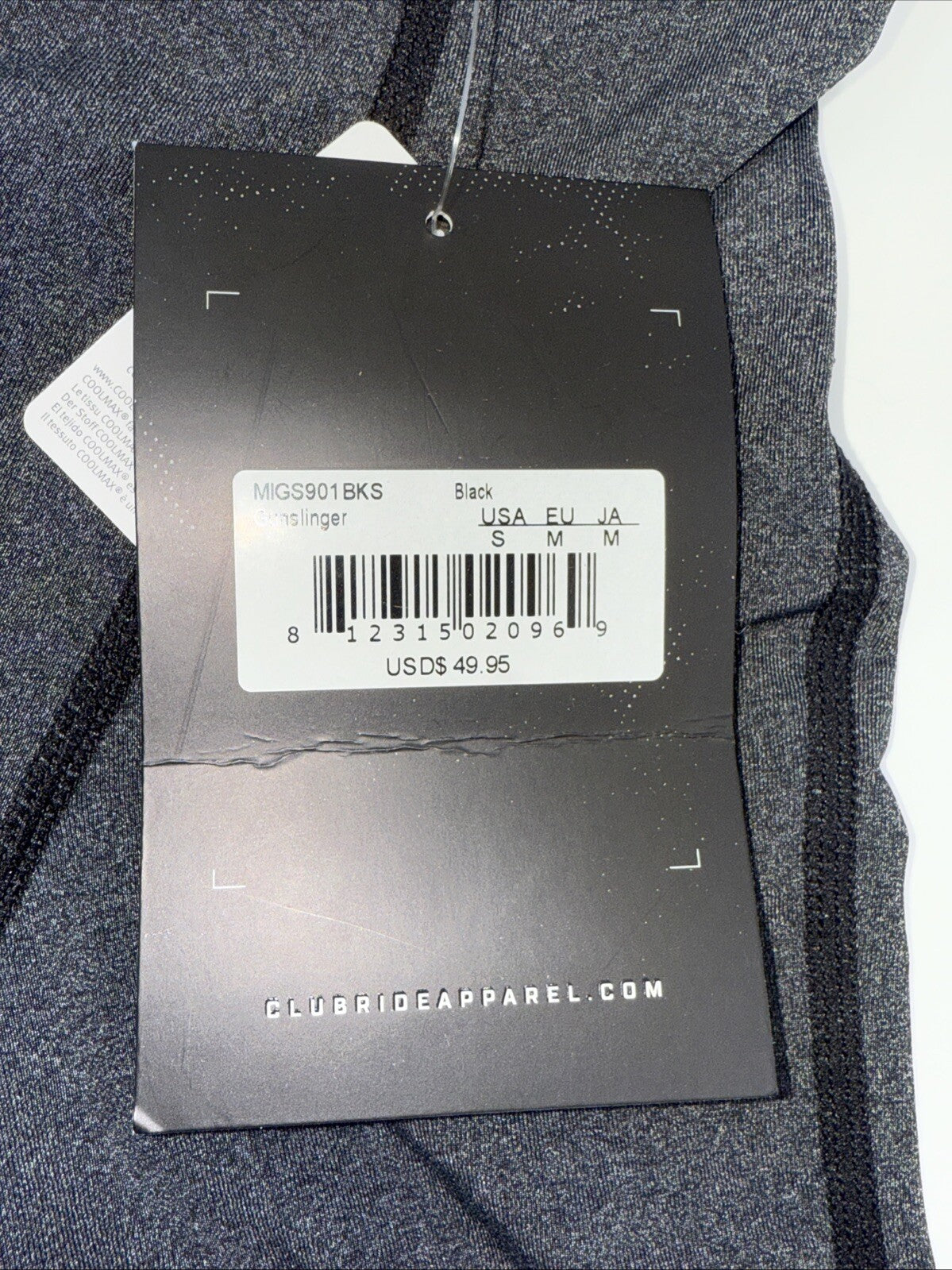 $50 Club Ride Apparel Men’s Gunslinger Bike Shorts- Black/Grey - Small - New Tag
