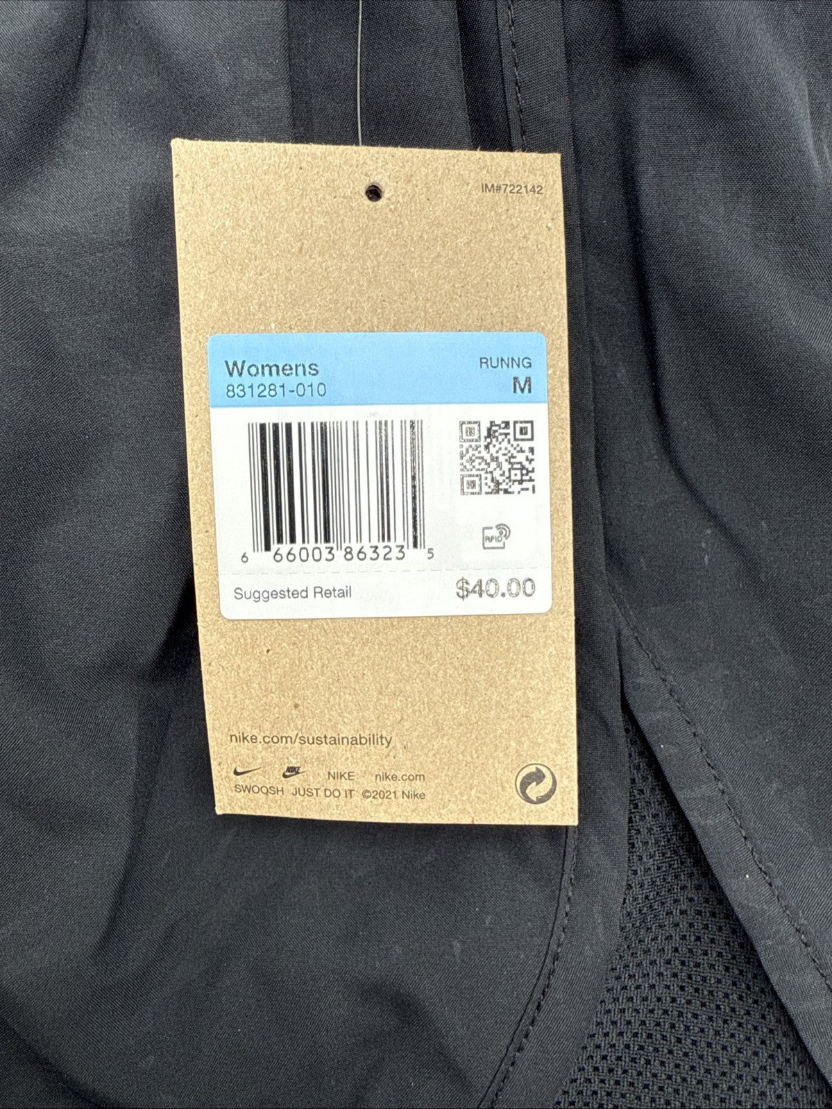 Nike Women's 4" Tempo Modern Embossed Running Shorts (831281-010)-Black-Medium