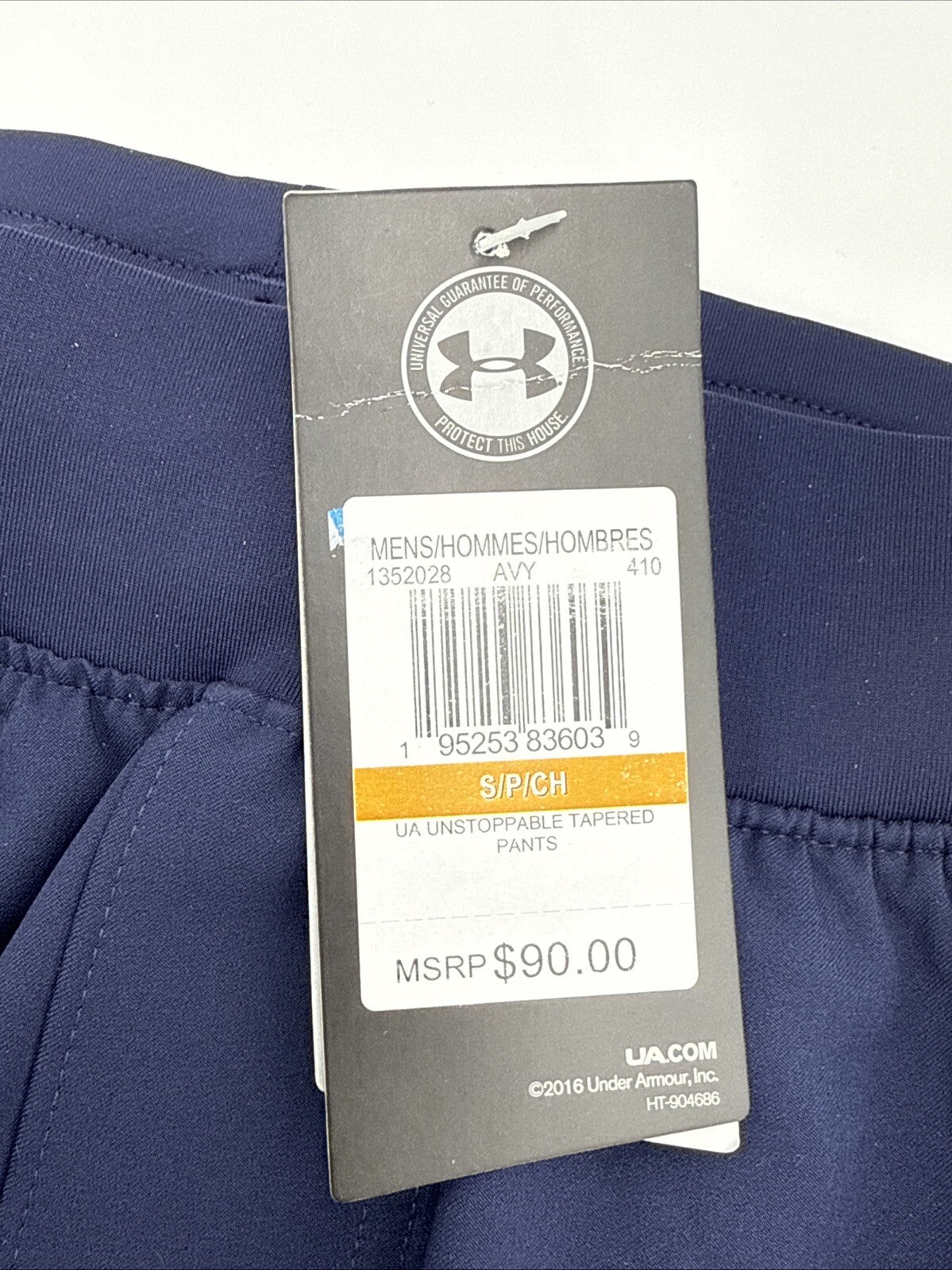 $90 Under Armour Men’s Unstoppable Tapered Training Joggers -Navy- Small -New