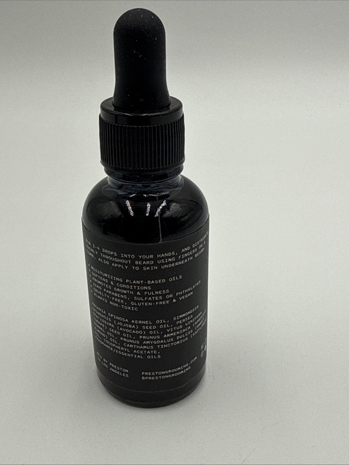 Preston Beard Oil Amber Natural Grooming Provisions Argan Nourishing 1fl Oz