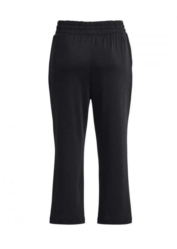 Under Armour Women’s Rival Terry Flared Crop Pants- 1377000 - Black- Medium-New
