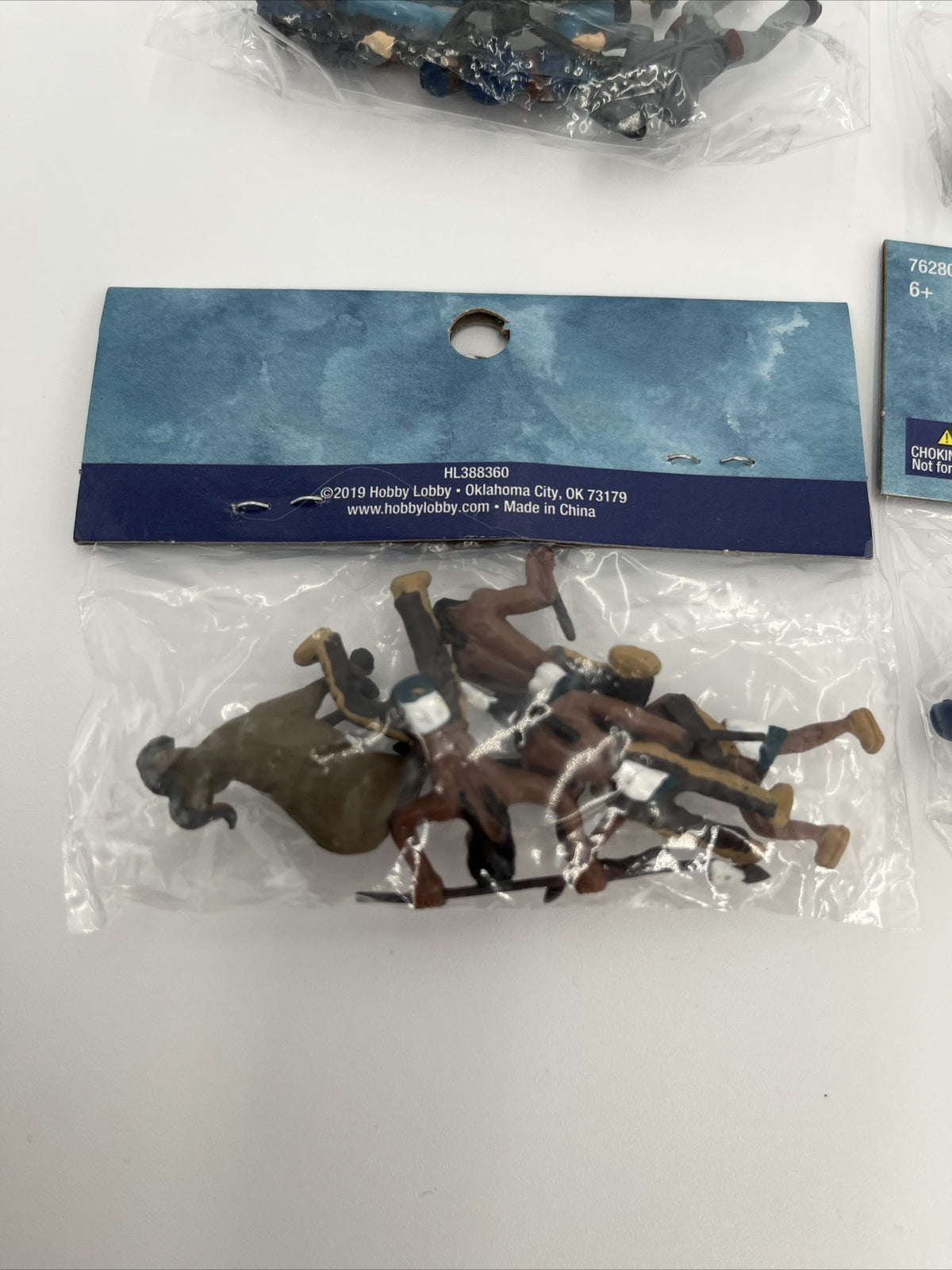 4 Pack Lot Of Civil War Soldier,Native Collection Mini Figures From Hobby Lobby-