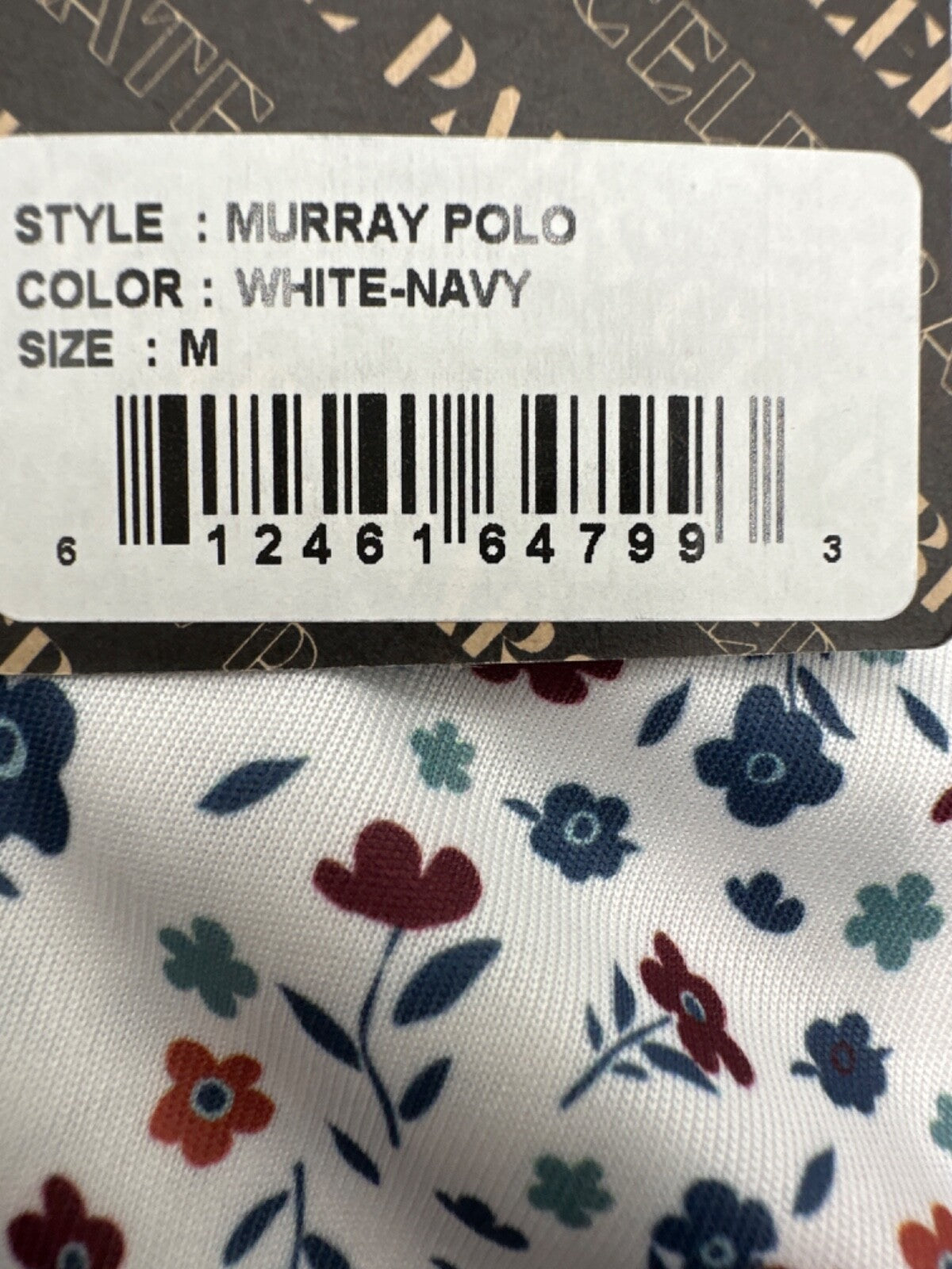$68 Swannies Golf Men’s Murray Polo Shirt - White - Medium - New With Tags