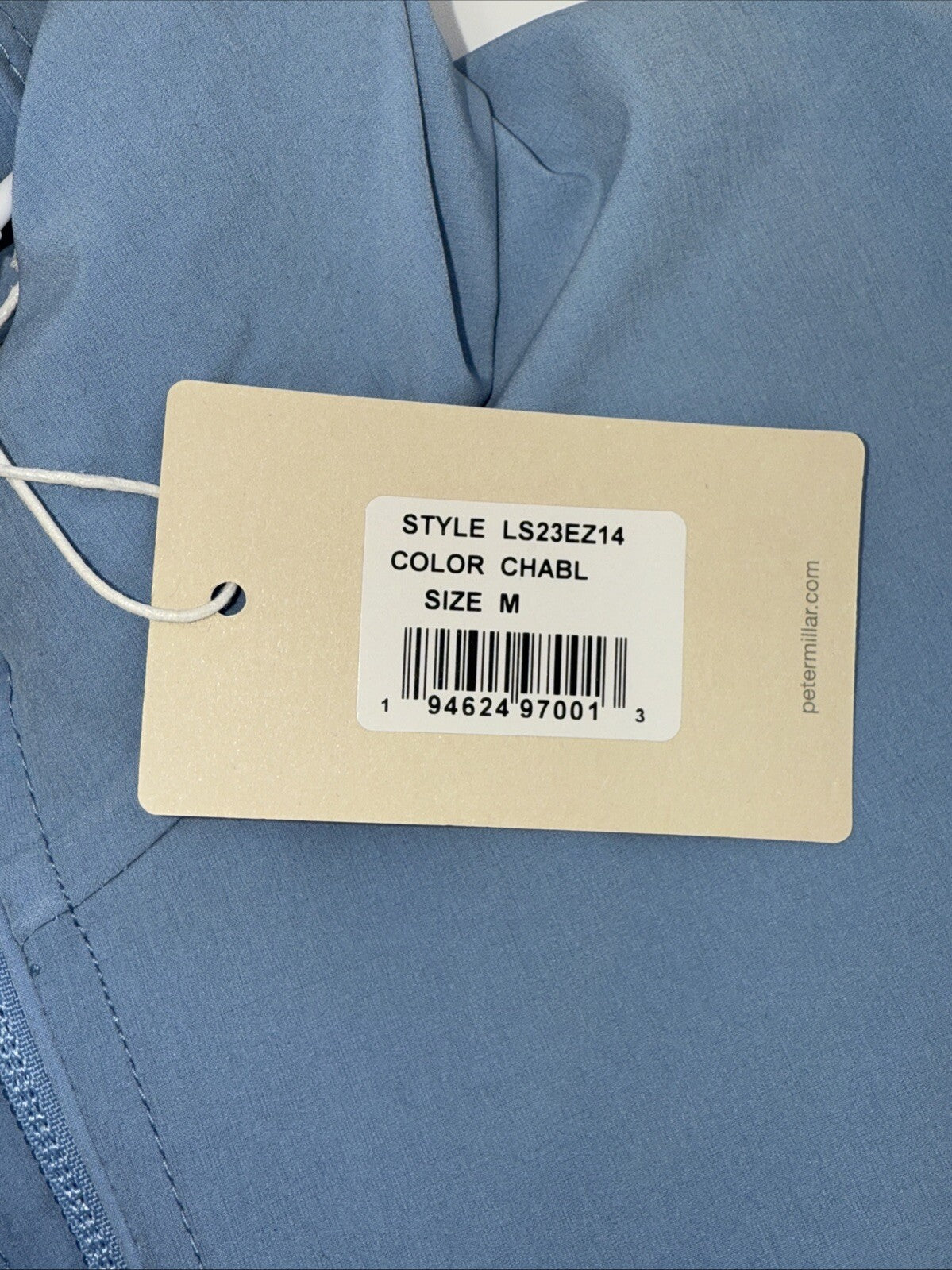 $145 Peter Millar Women’s Jameson Flex Adapt Full-Zip Hooded Vest-Blue-Medium