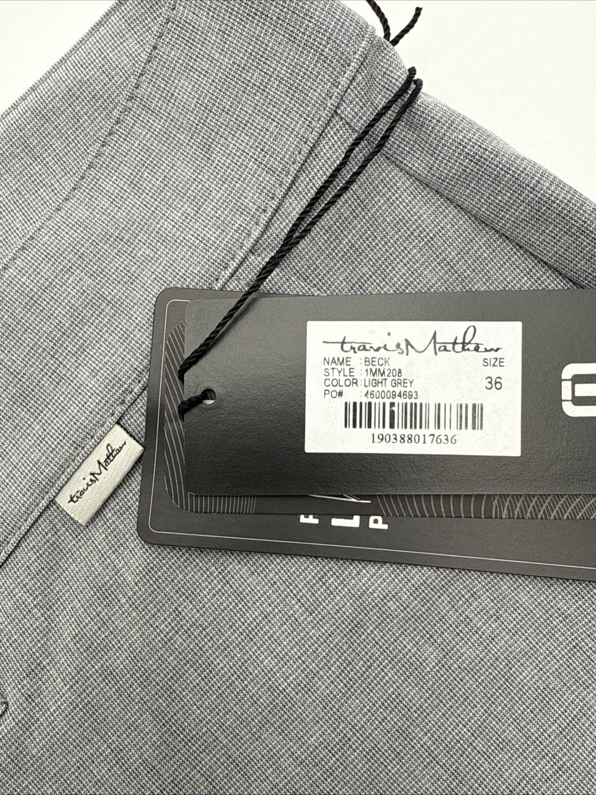 $85 Travis Mathew Men's Beck Shorts Stretch Waistband - Light Grey-Size: 36- New