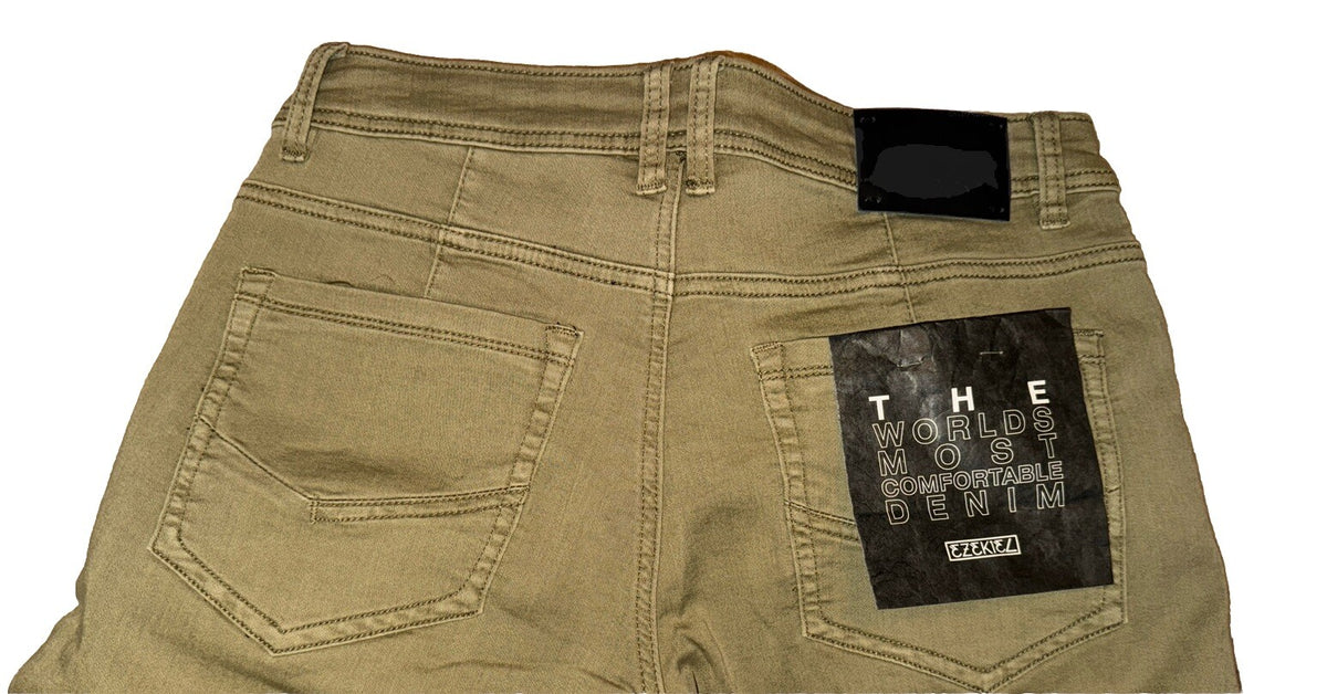 Ezekiel Men’s Tinker Five Pocket Straight Leg Pants Jeans - Dark Khaki- 29Wx32L