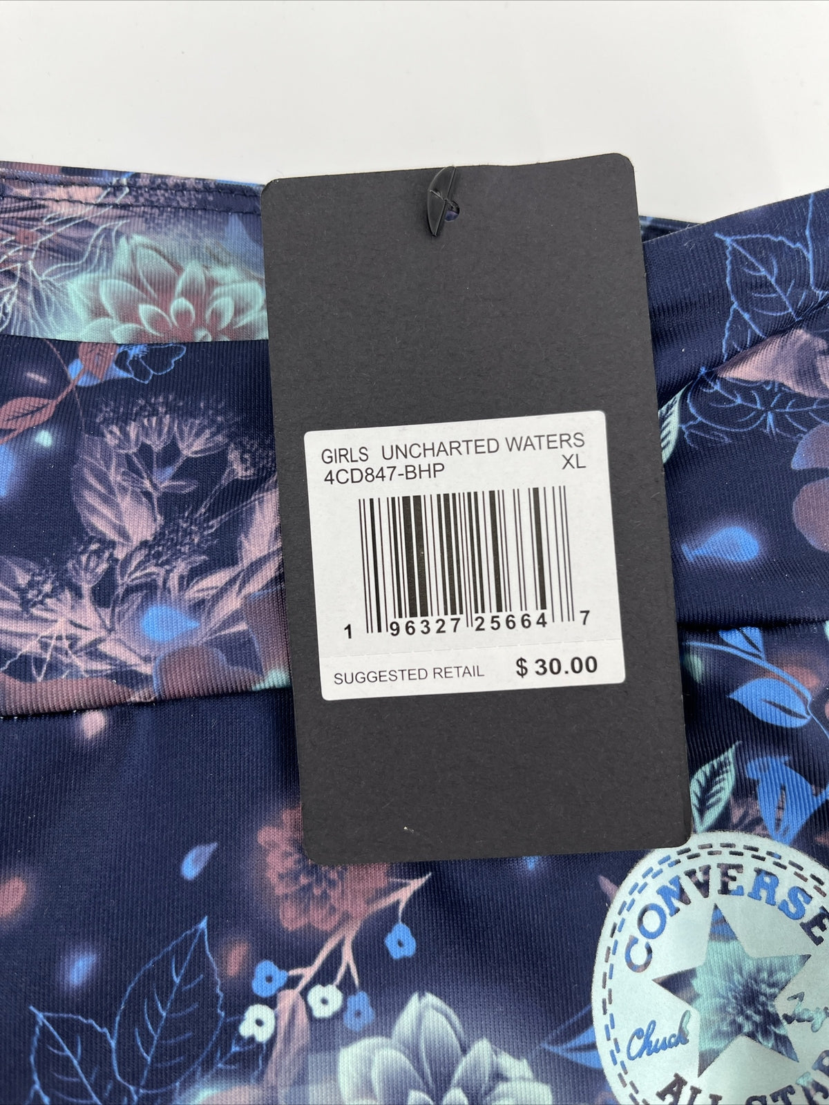Converse Girls' Printed High Rise Leggings - Multi Floral - Girls XLarge-New $30