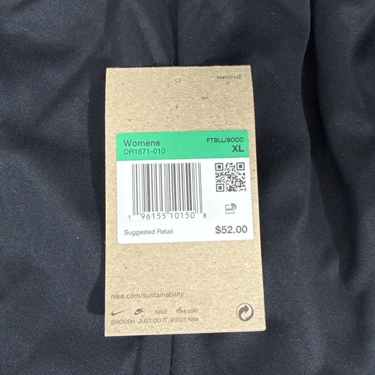 $52 Nike Women's Academy 23 Warm Up Pants DR1671-010- Black- XLarge- New Tags