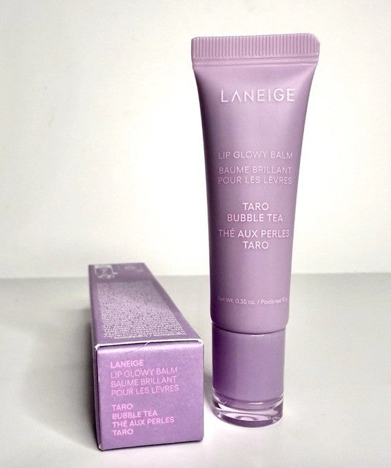 Laneige Lip Glowy Balm TARO BUBBLE TEA - Full Size 0.35 Oz Fresh In Box