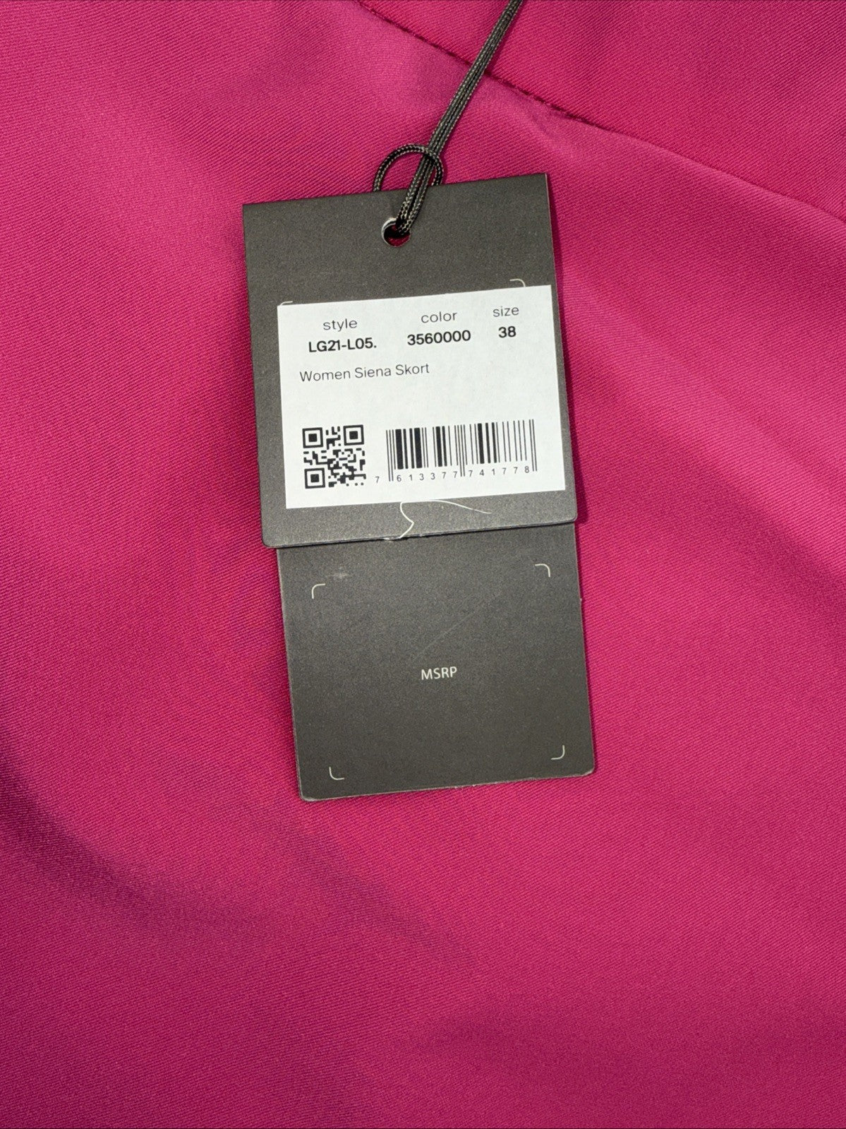 $179 KJUS Women's Siena Golf Skort Skirt - Hot Pink/Navy- Size: Medium/38- New
