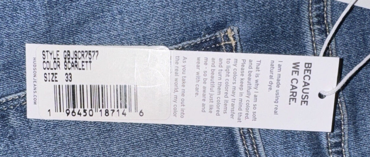 $215 Hudson Women’s Jeans- Heidi High Rise Flare- Scarlett- Size 33 NEW