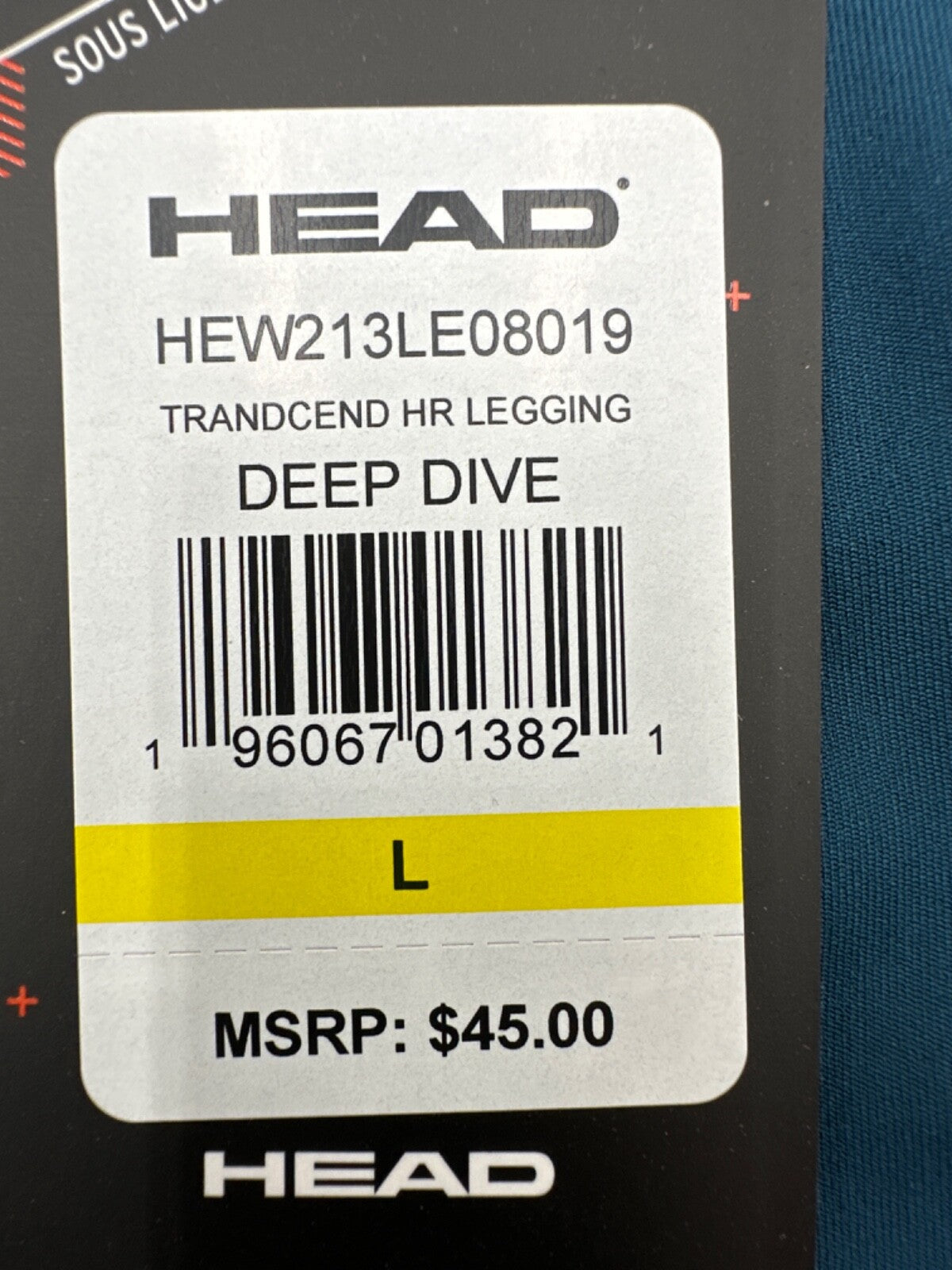 $45 Head Women's High Rise Leggings - Deep Dive - Medium - New With Tags