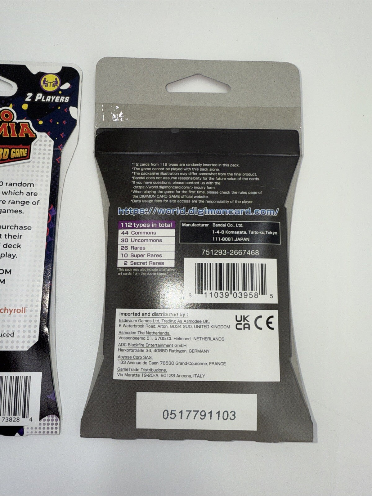 Combo Lot 2 Jasco CCG 1 League of Villains - 1 Across Time Booster Pack New