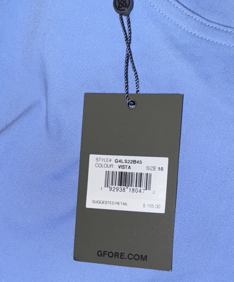 $165 GFORE Women’s Golf Essential 5-Pocket Golf Straight Leg Pants-Blue-Size 10