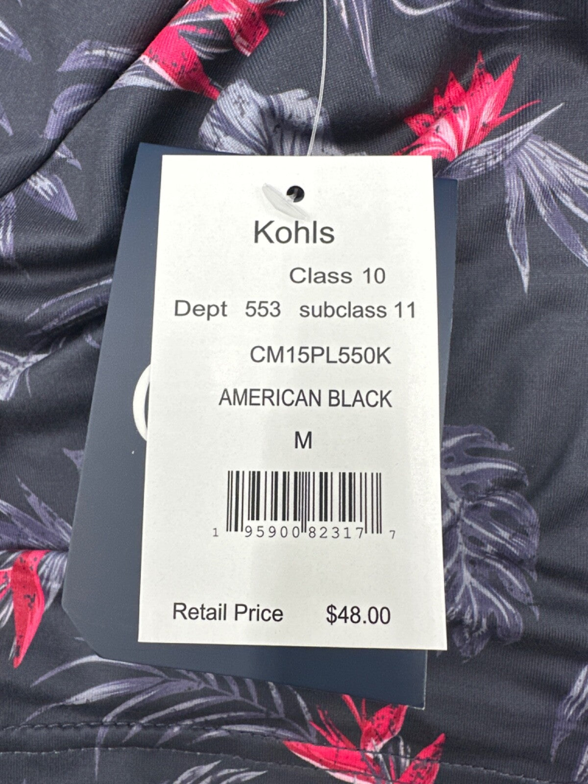 $50 Chaps Men’s Classic Fit Golf Polo Shirt - Black - Medium - New with tag