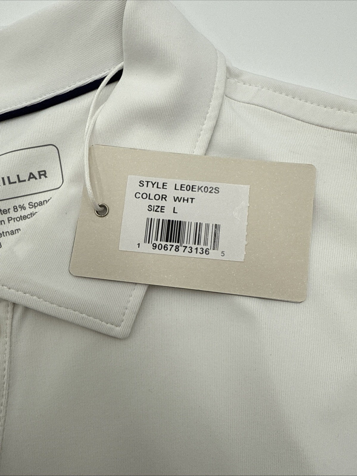 $69 Peter Millar Women’s Sleeveless Banded Polo Shirt - White - Large - New Tag