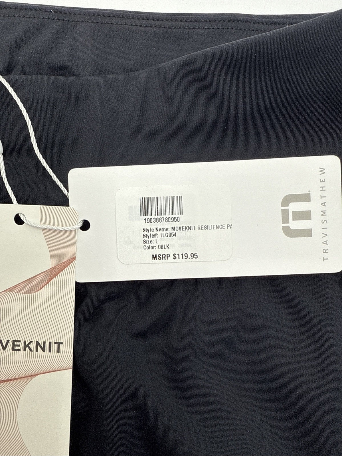 $120 TRAVIS MATHEW Women’s Moveknit Resilience Pants - Black- Large-New Tags