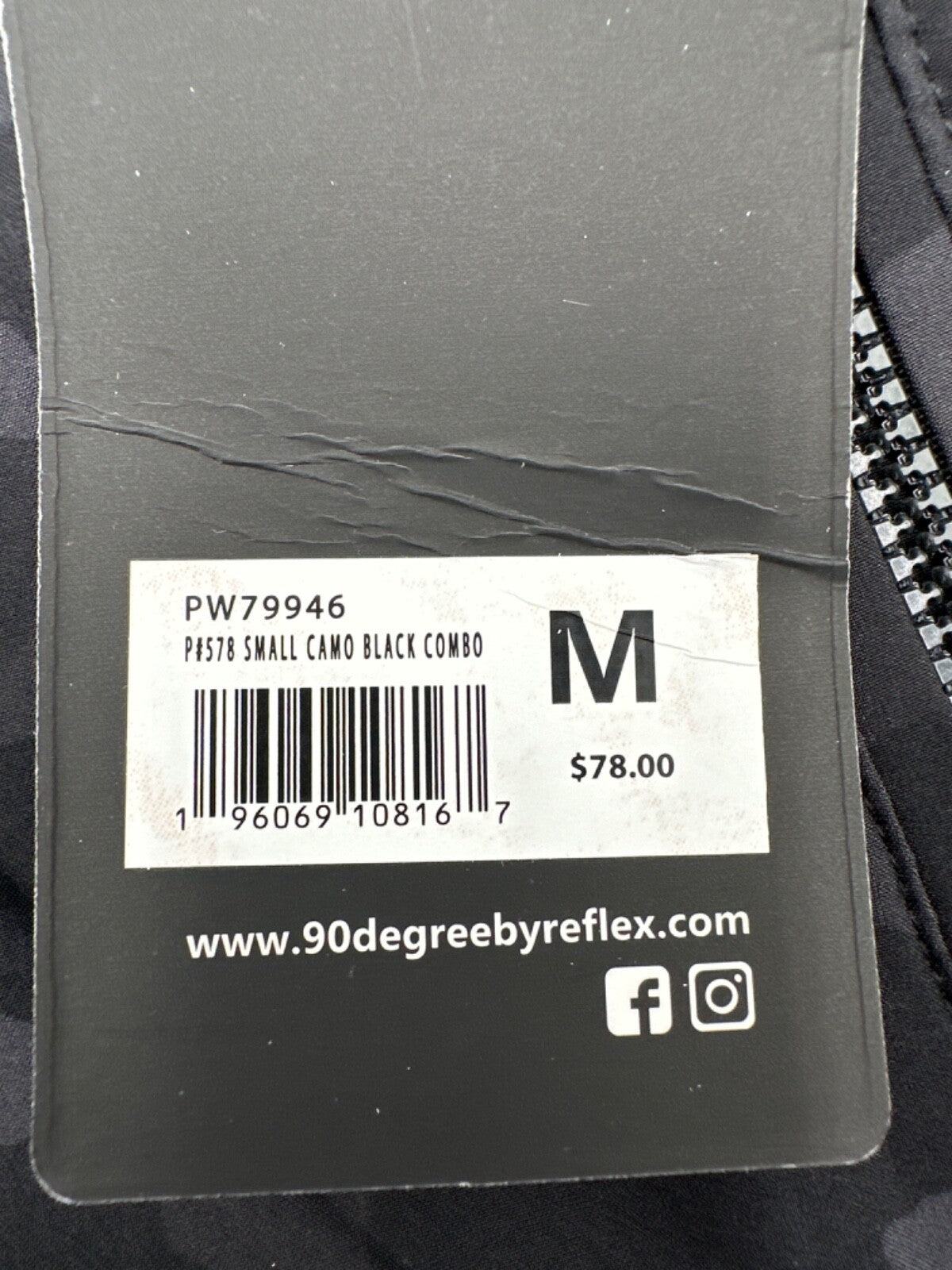 $78 90 Degree By Reflex Women’s Joggers - Camo Black/Grey - Medium - New Tags