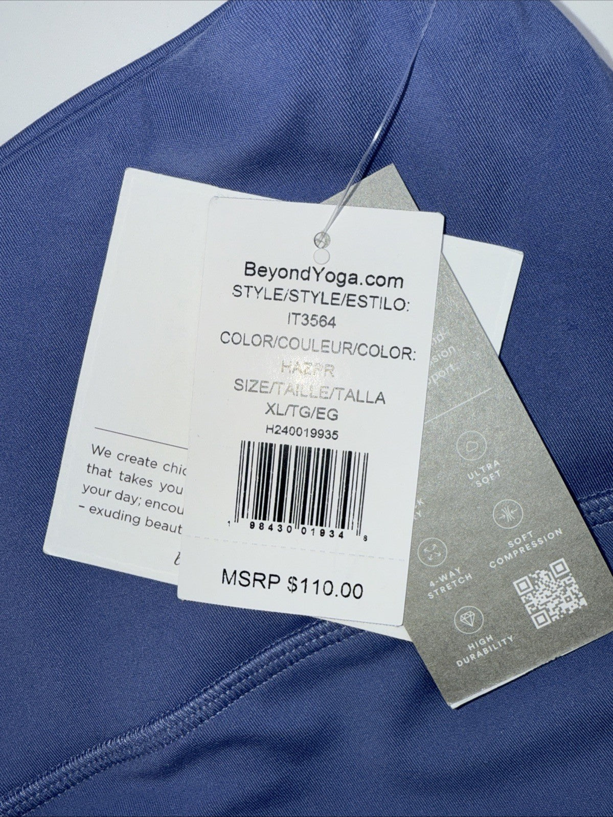 $110 Beyond Yoga Women's Leggings IT3564 - Hazi Peri - XLarge - New With Tags