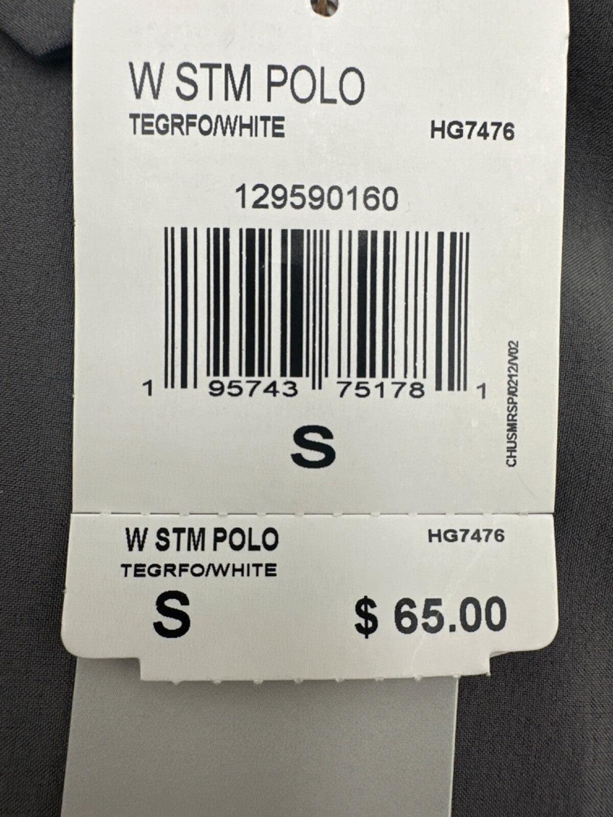 $65 Adidas Women's Golf Polo -129590160 - Grey/White - Small - New With Tags