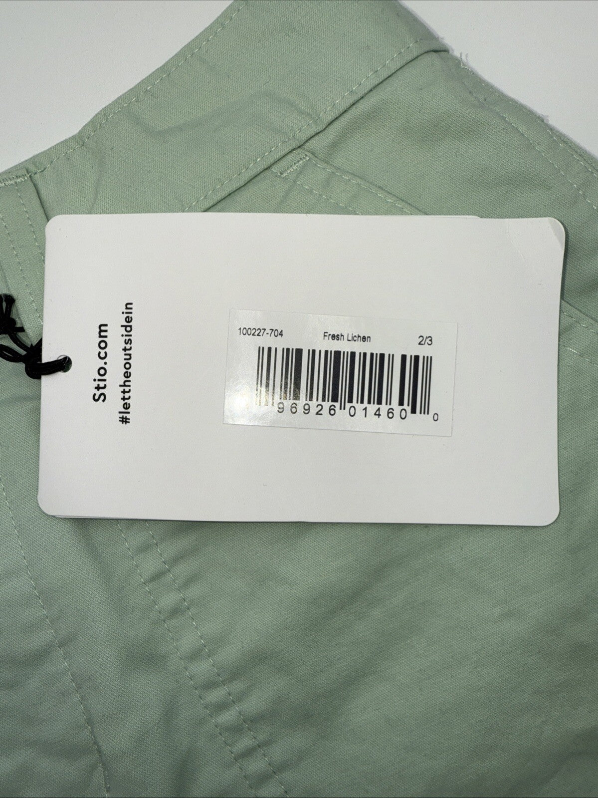 $85 Stio Women's Rivet Twill shorts - Fresh Lichen Green- Size: 2 (25”W) - New