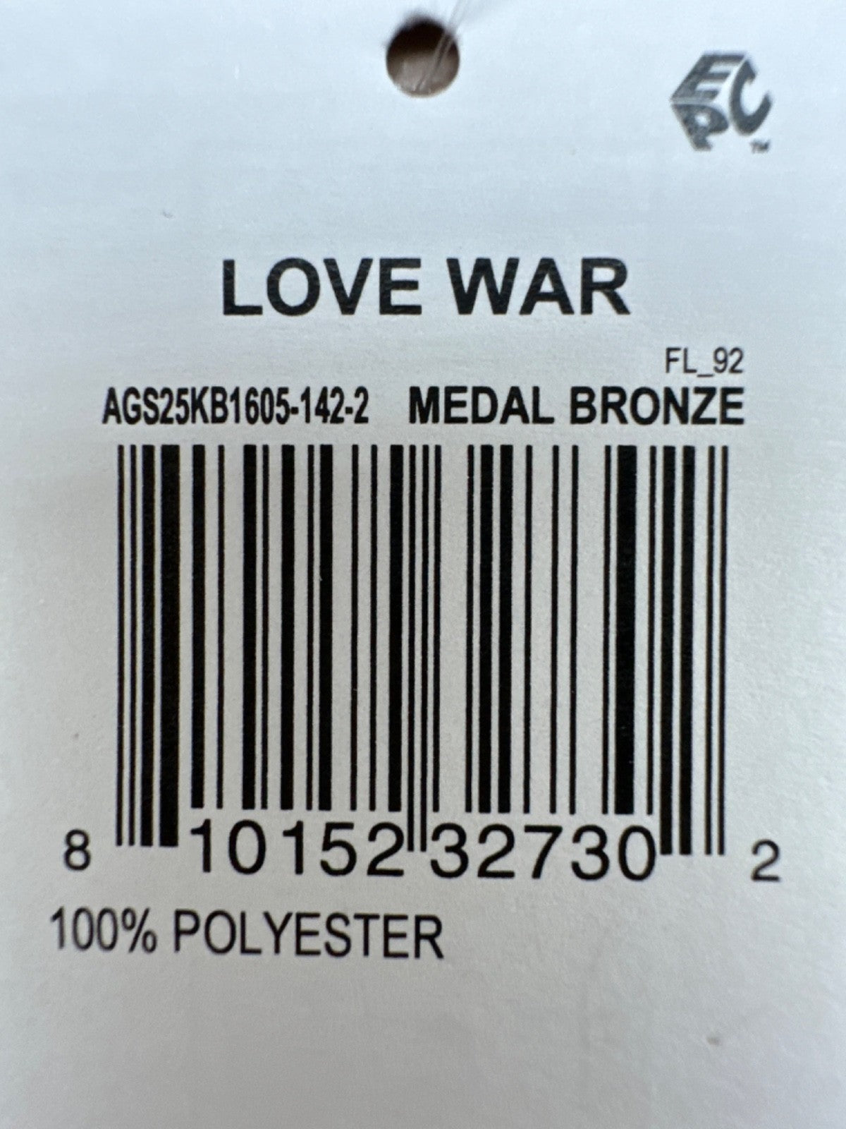 $100 Agtawh Men's Love War Sweat Pants - Medal Bronze - Medium - Nee With Tags