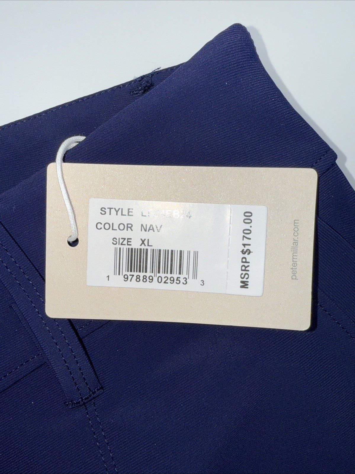 $170 Peter Millar Women’s Bingham High Stretch Ankle Pants - Navy - XLarge -New
