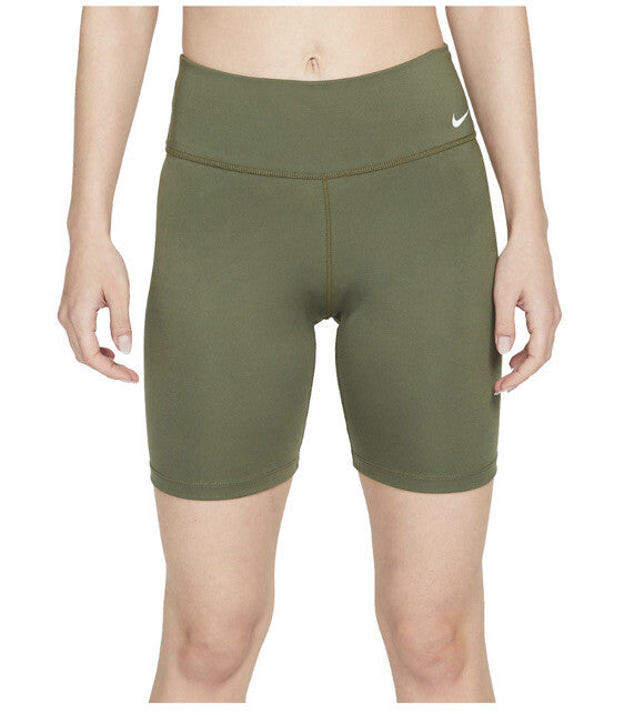 New Nike Womens One Midrise Bike Shorts - Olive - Size: X-Small MSRP $40