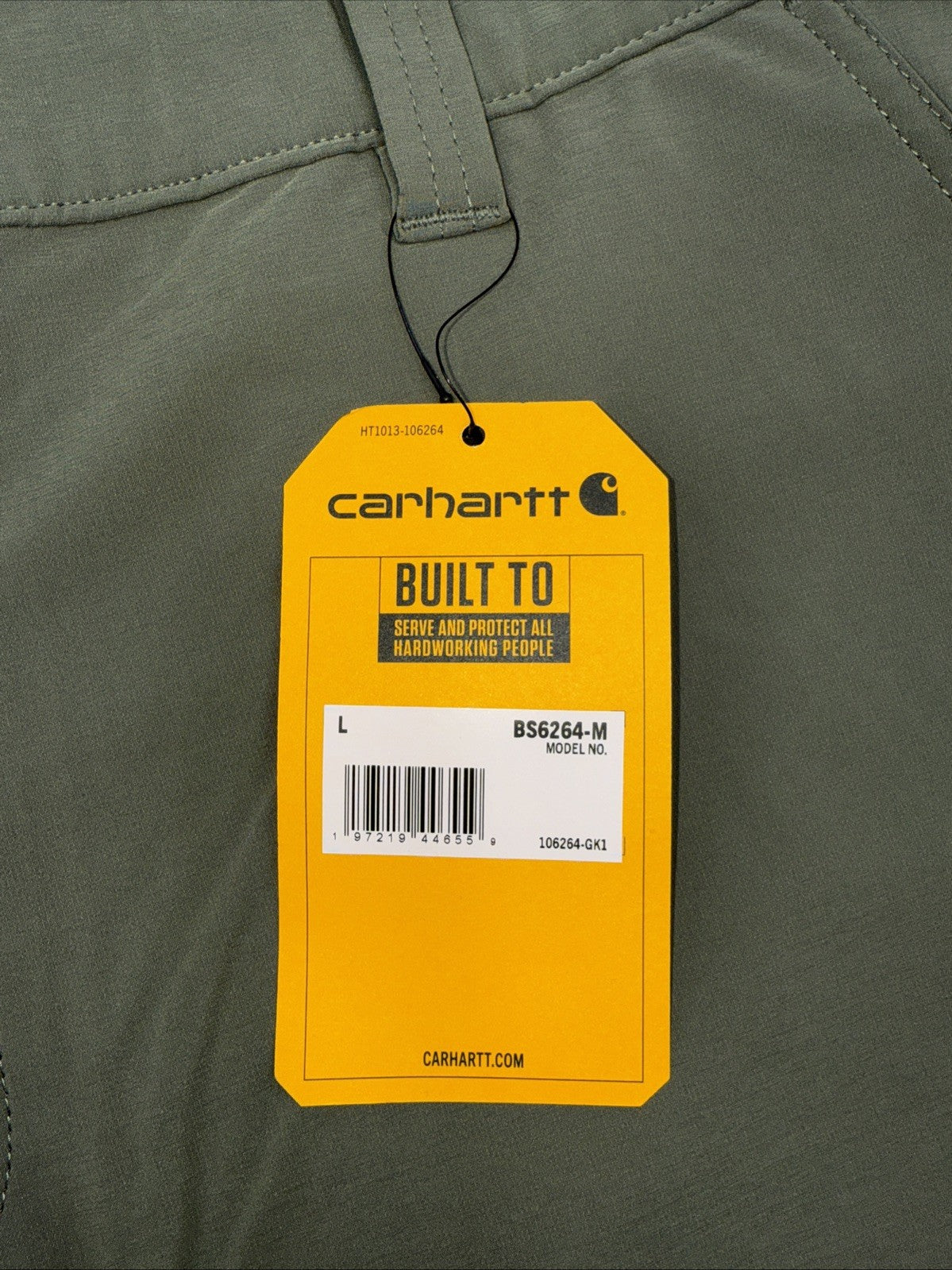 Carhartt Men's Force Sun Defender Relaxed Fit Shorts-Dusty Olive- Large-New