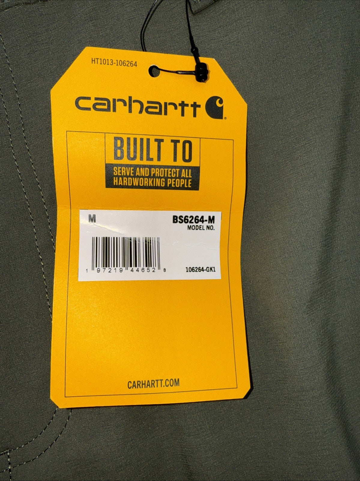 Carhartt Men's Force Sun Defender Relaxed Fit Shorts-Dusty Olive- Medium-New