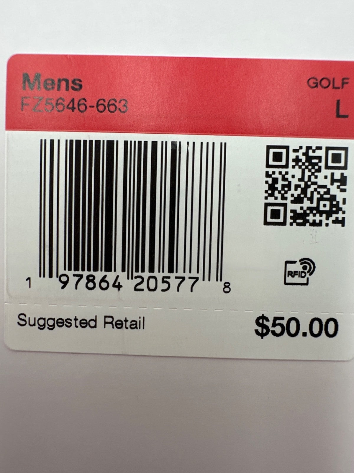 $50 Nike Men's Dri-FIT Short Sleeve Golf Polo Shirt - Pink Foam - Large - New
