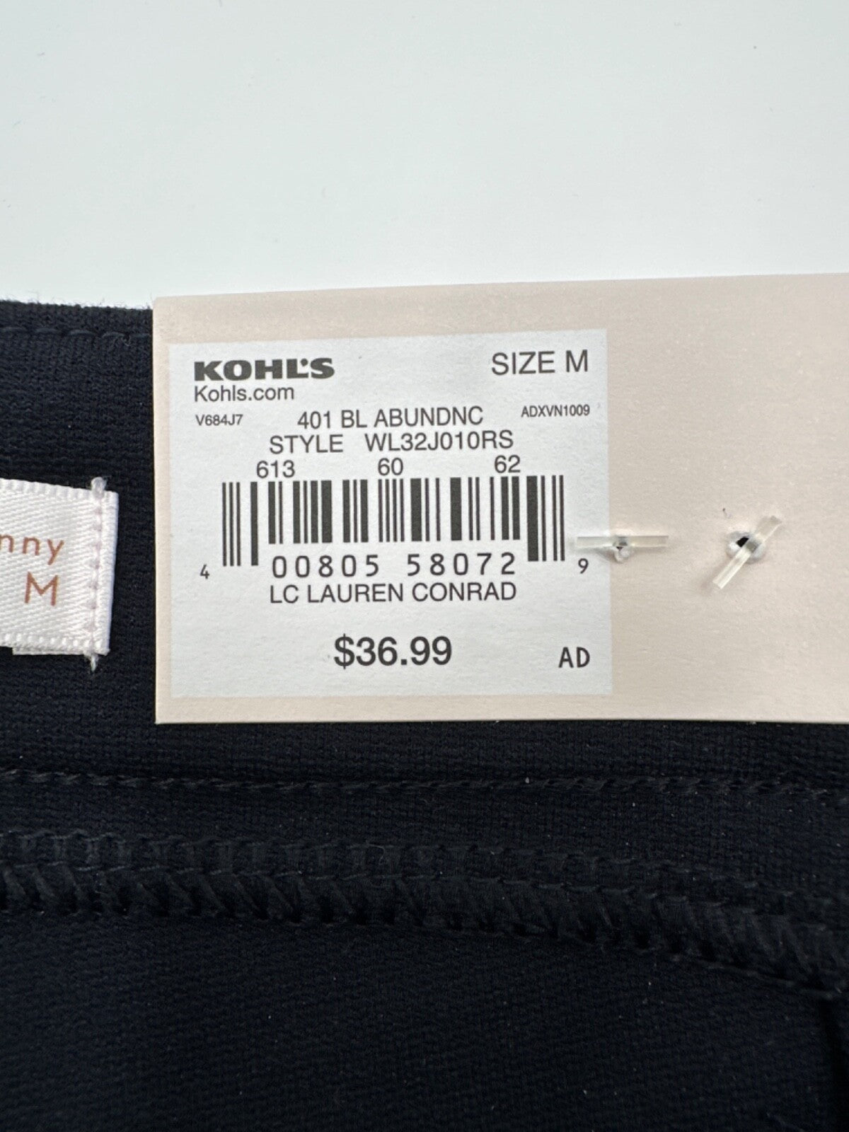 $37 Lauren Conrad Women's High Rise Super Skinny Ponte Pant-Navy - Medium - New