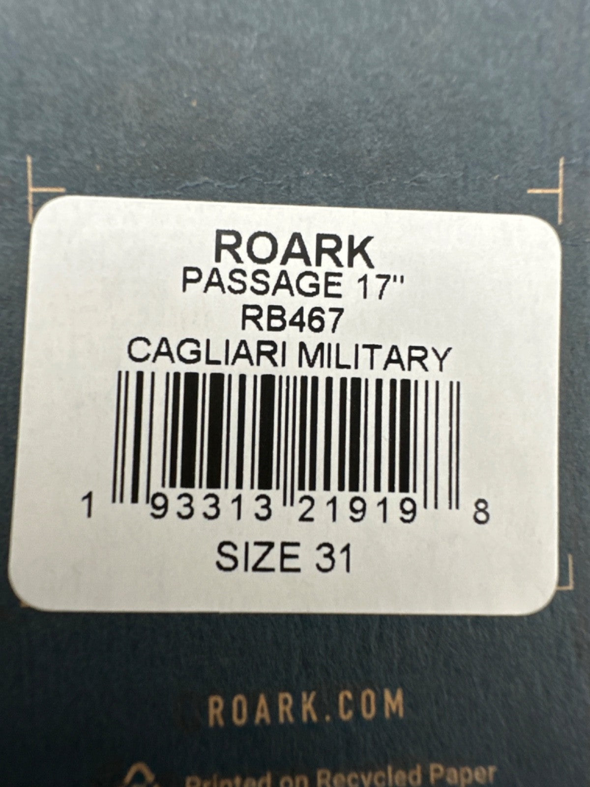 $69 Roark Men's Passage Board Shorts 7” - Cagliari Military - Size 31 - New