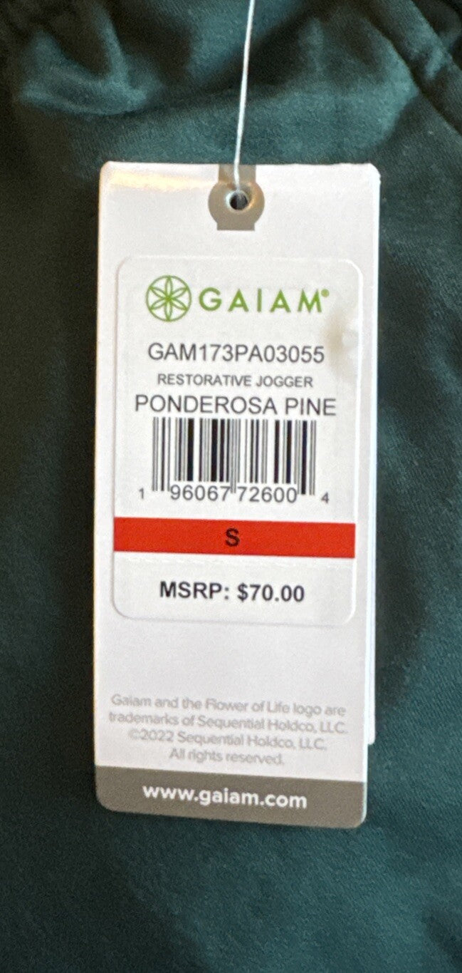 $70 Gaiam Men’s Restorative Slim Fit Jogger - Ponderosa Pine- Small