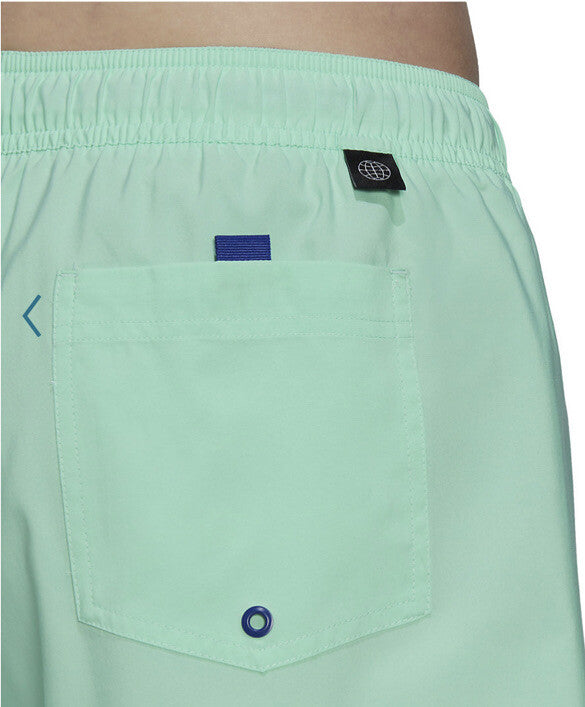 Adidas Swim Trunks Mens Floral Logo 9" Inseam Lined - Pulse Mint- Small- New