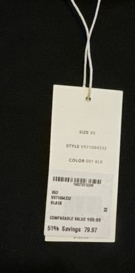 Vince Draped Wide Neck Top- Black- XSmall- NWT- Retail $165