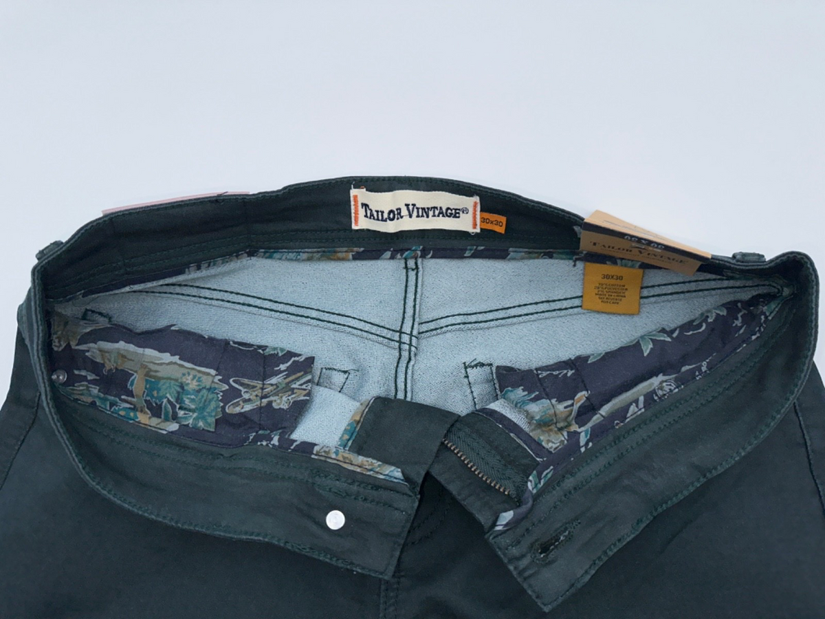 $108 Tailor Vintage Men’s Stretch Knit Jeans - Charcoal - 30Wx30L - New with tag