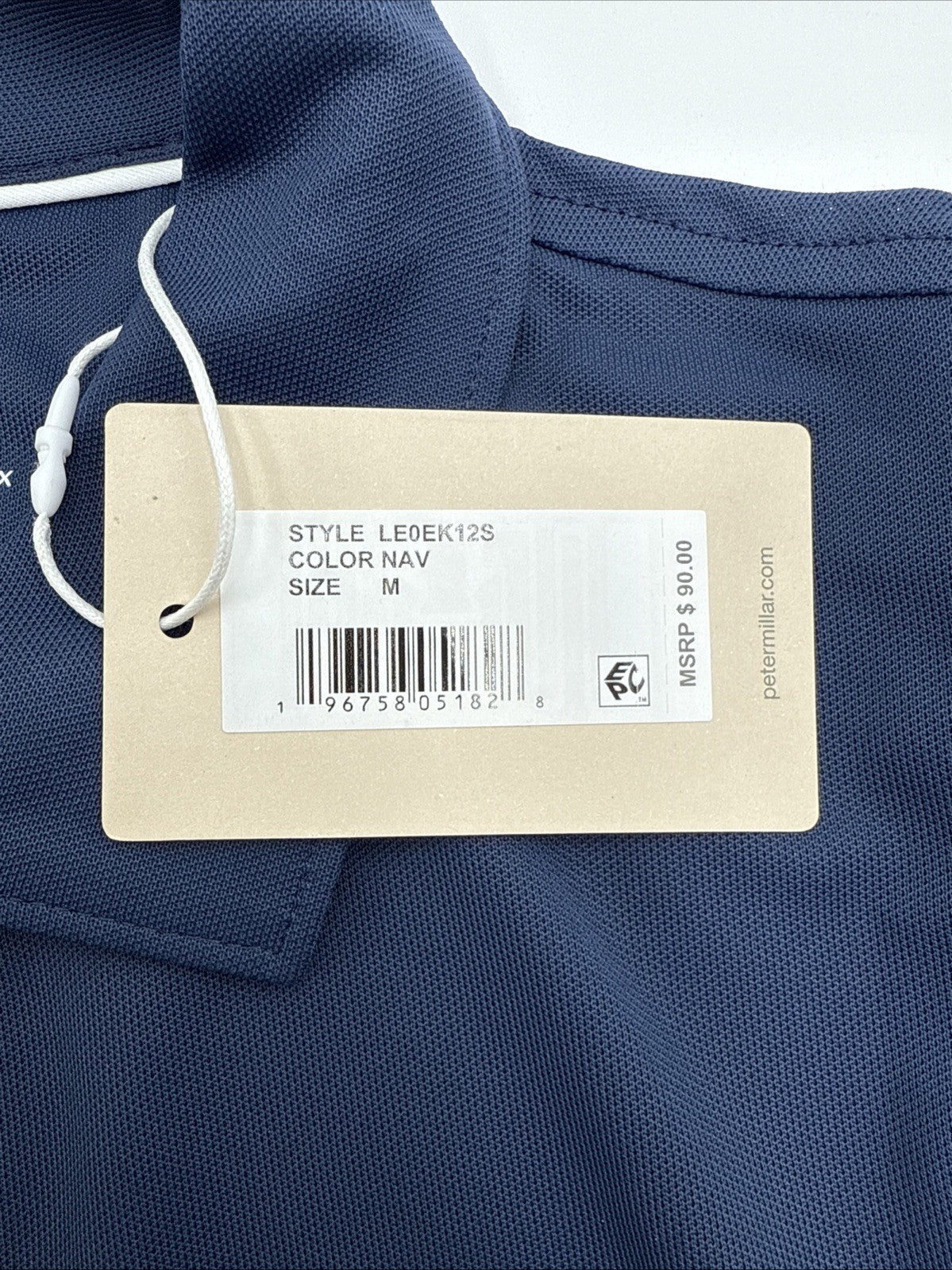 $85 Peter Millar Women’s Sleeveless Banded Polo Shirt - Navy - Medium- New Tag