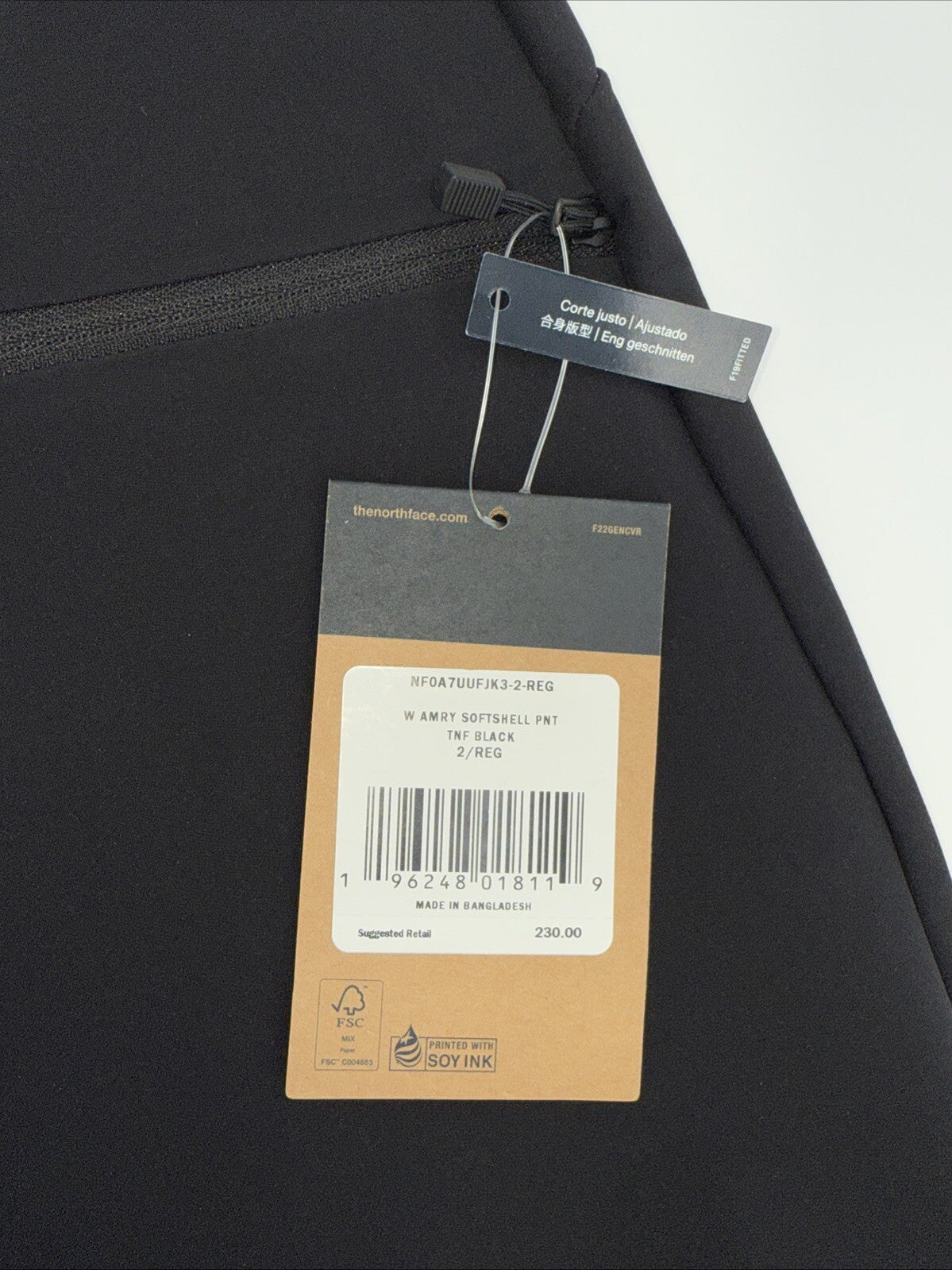 $230 THE NORTH FACE Women's Amry Soft Shell Pants- Black- Size: 2 Reg (28W 33L)