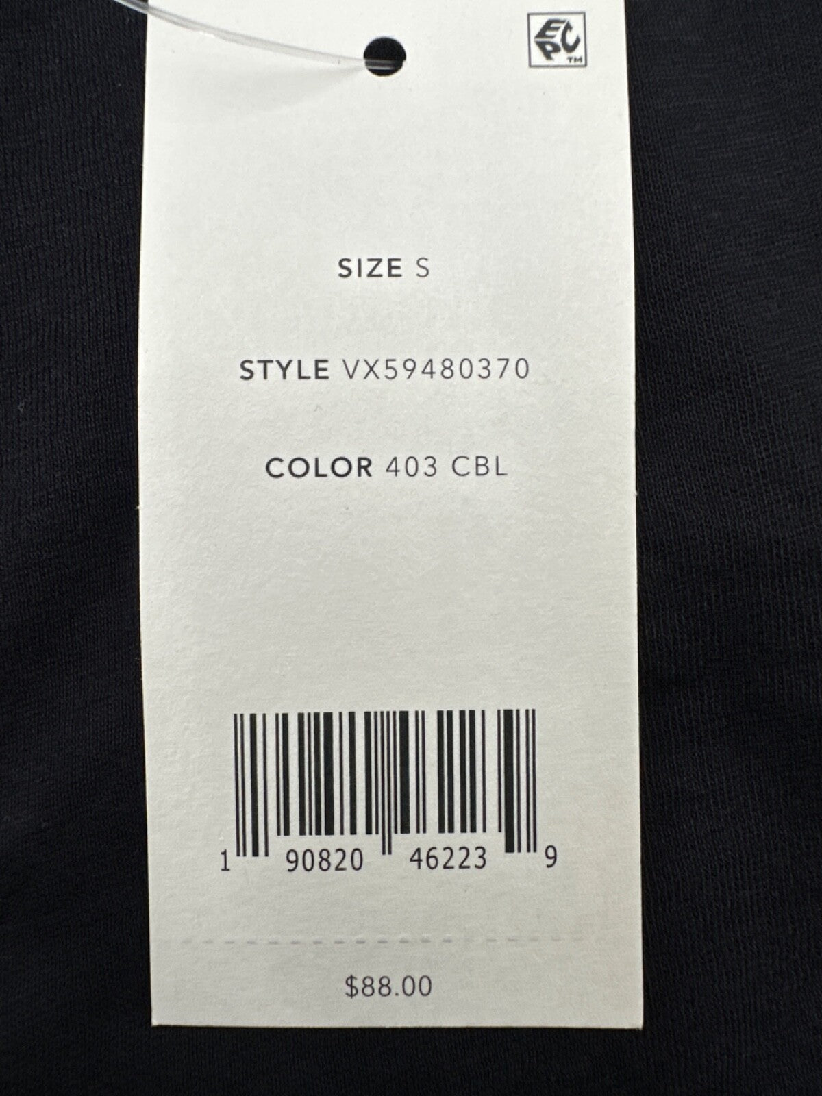 $88 Vince Women's Pima Cotton Short Sleeve T Shirt - Black - Small - New
