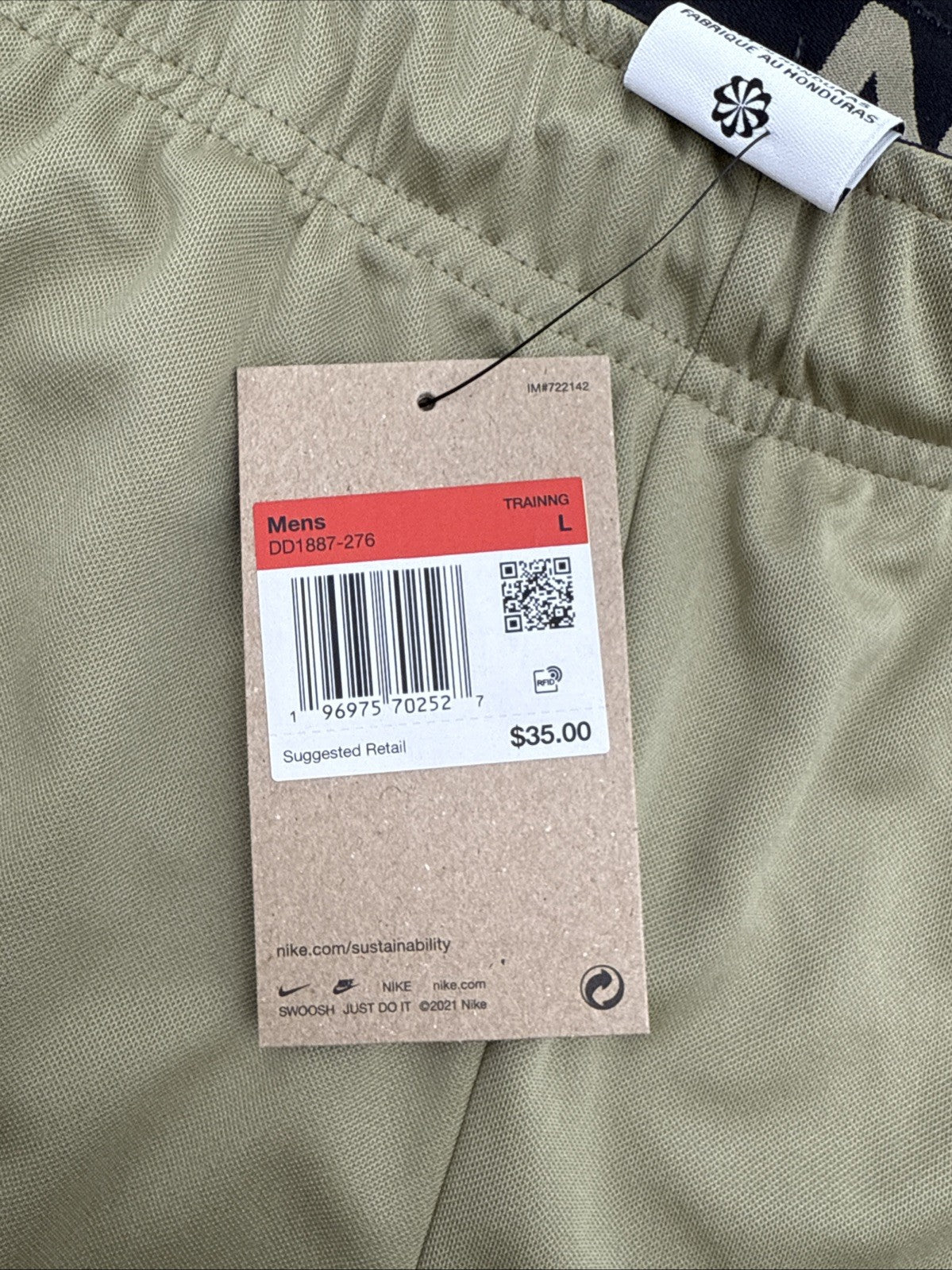 Nike Men's 6.0 Dri-FIT Versatile Shorts Training Gym DD1887- Army- Large -New