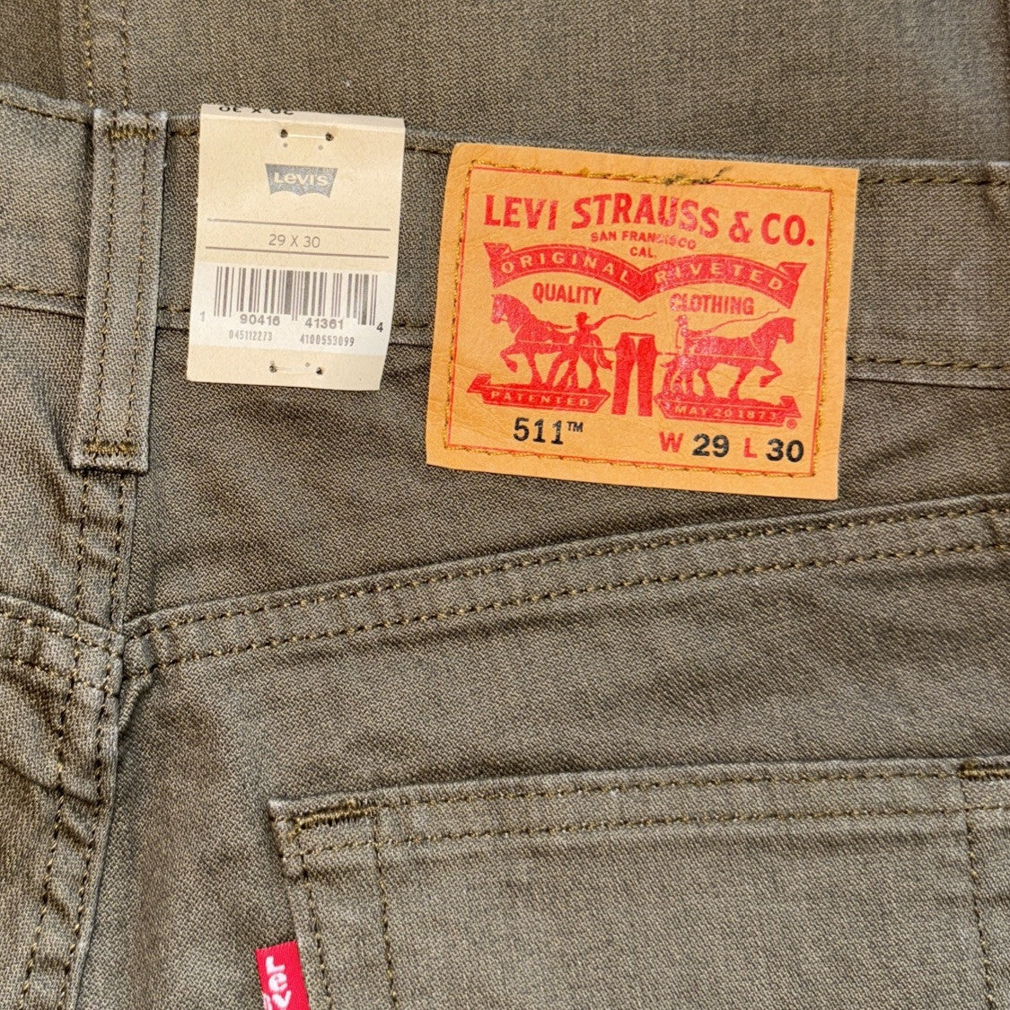 $69 Levi’s Men’s 511 Slim Fit Stretch Jeans- New Khaki - 29W x 30L- New Tags