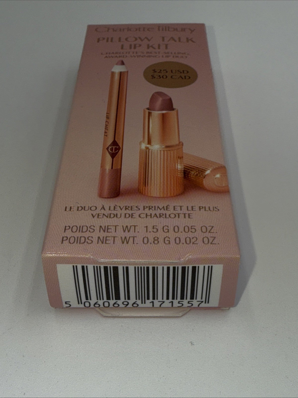 Charlotte Tilbury Mini Pillow Talk Duo Lip Kit Pillow Talk *Original* -Travel Sz