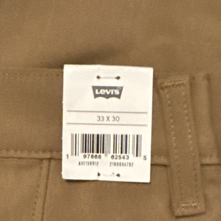 $69 Levi’s XX Chino Standard Tech Men’s Pants- Brown Walnut- 33W x 30L- New Tags