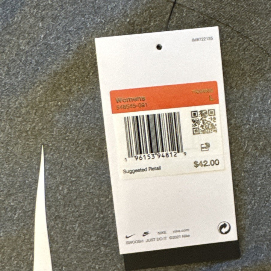 $42 Nike Women's Victory Shape Sports Bra -Grey/Black- Large