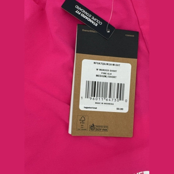 $50 The North Face Women’s Wander 3” Shorts -Pink Glo - Medium- New Tag