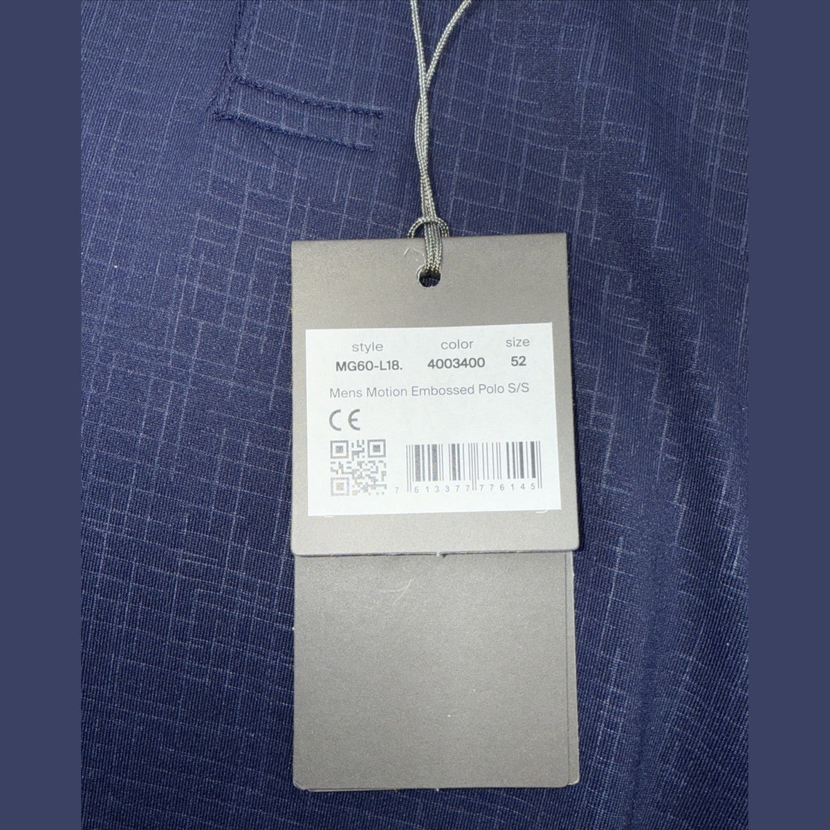 $104 KJUS Men’s Men Golfer Golf Polo Shirt MG60-L11-Atlanta Blue-Large - New Tag